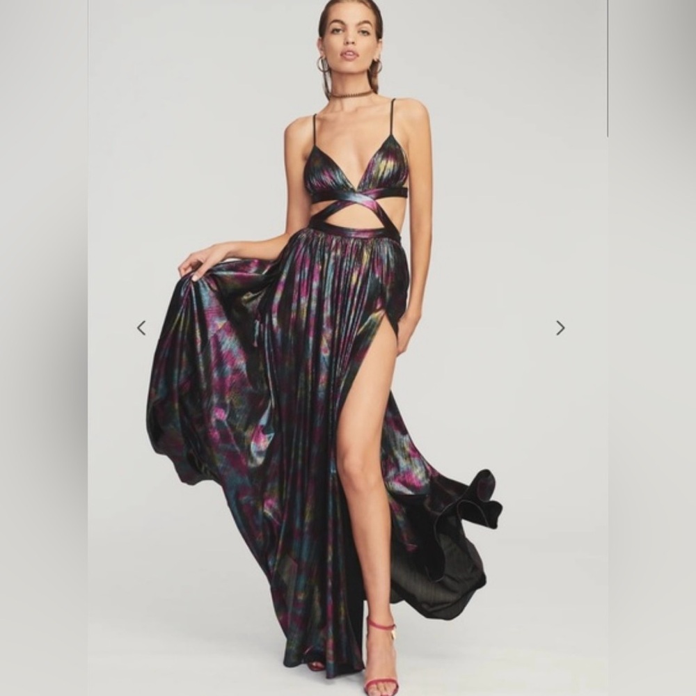 Retrofete Jett dress in Midnight Iridescent with tags sz XS